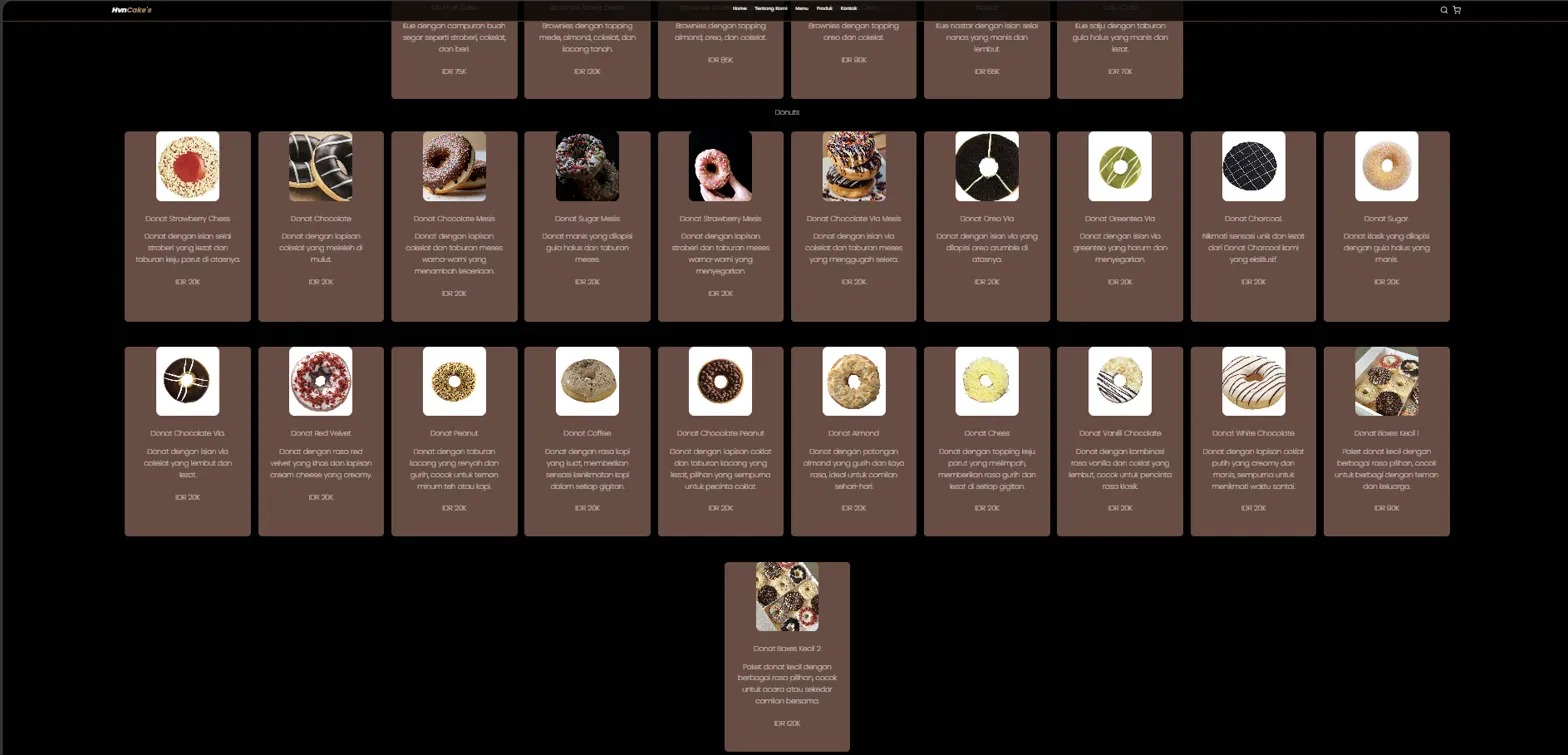 Donuts Menu